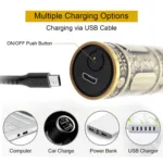 1200mAh Hair Trimmer with Type C Fast Charging – 30 Min Charge